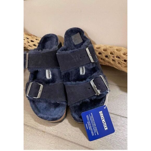 Birkenstock Arizona Big Buckle Shearling Size 38 - Picture 4 of 7